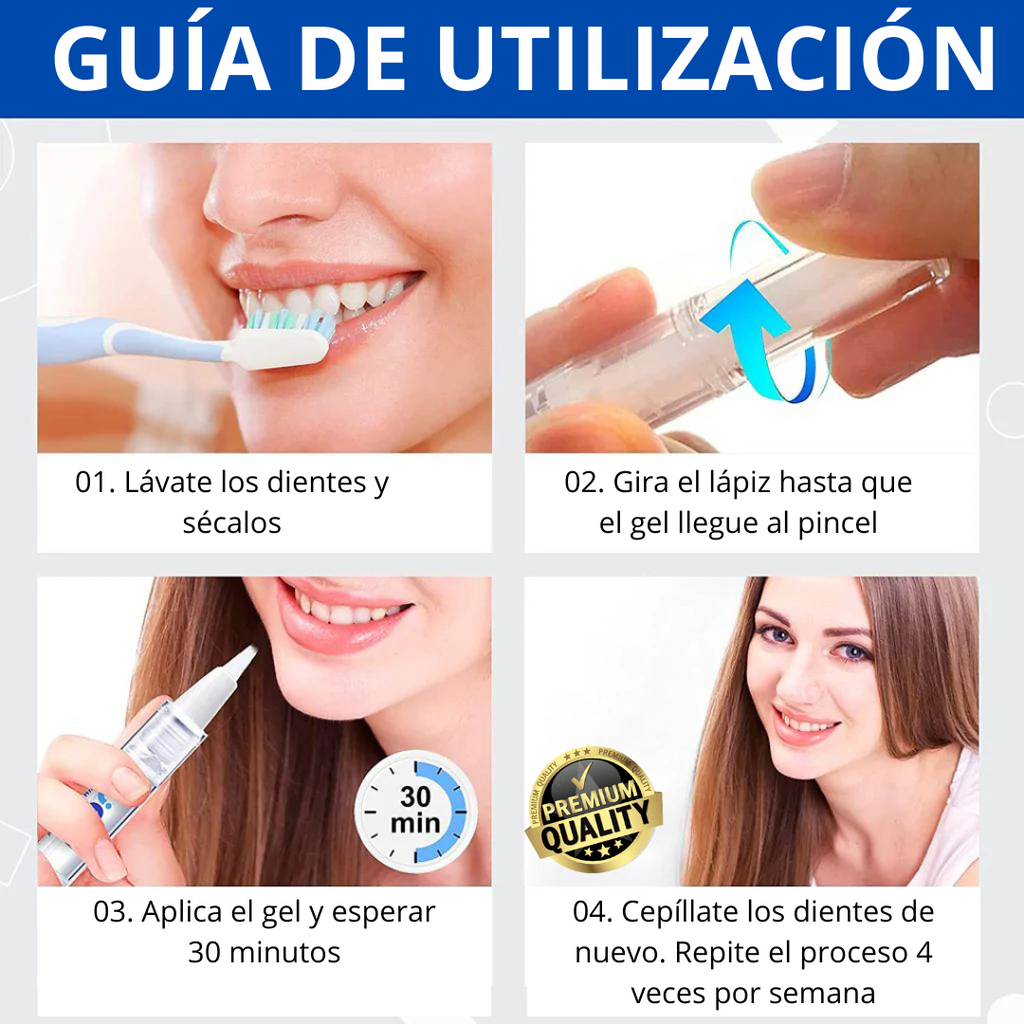 LUMIDENT™ 2x1  – Lápiz Blanqueador con Fórmula Mejorada