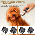 Recortador de pelo profesional para mascotas: silencioso, inalámbrico y preciso.