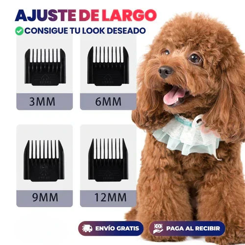 Trimmer Eléctrico para Perros y Gatos – Silencioso, Recargable y Profesional en Casa